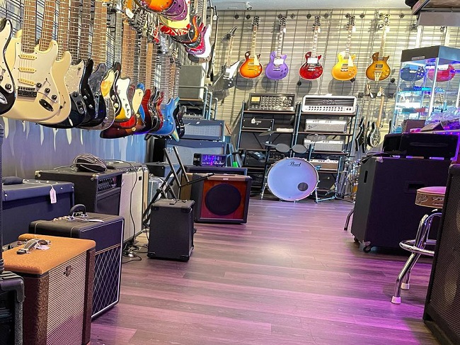 Local music shops Oklahoma City buy drums guitars in your area